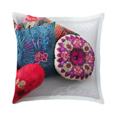 Bambury Desigual Euro Pillowcase | Messy Bed (Right)