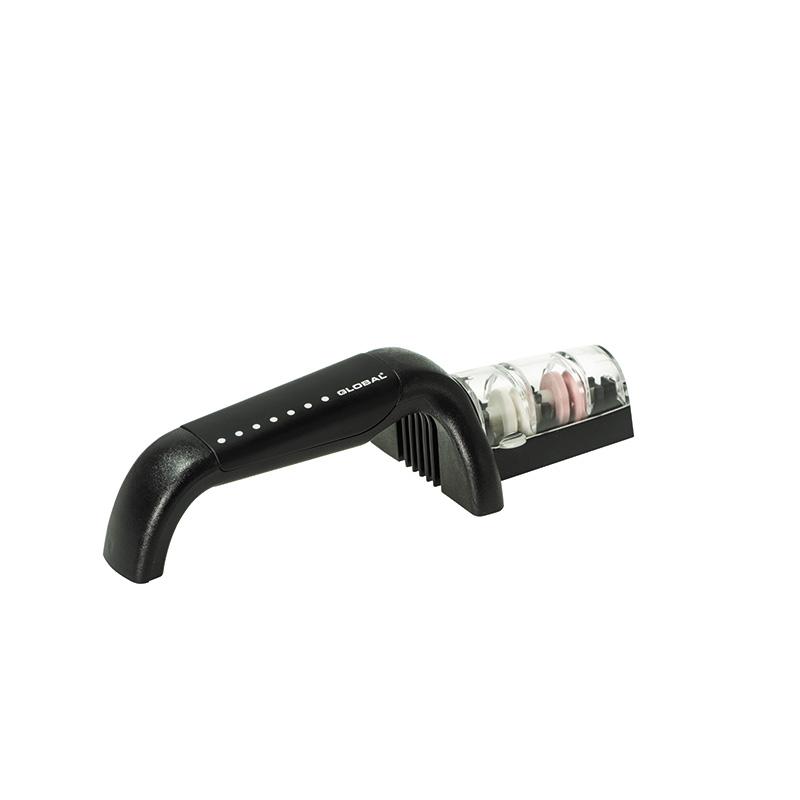 Global 2 Stage Ceramic Water Knife Sharpener G-91 | Black