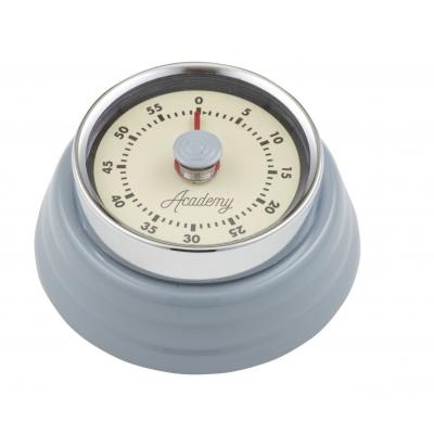 Academy Bronte Mechanical Timer with Magnet 60 minutes Grey/Cream 7.5x7.5x2cm