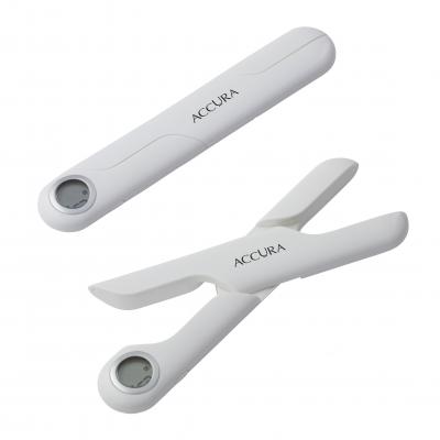 Accura Demeter Space Saver Electronic Kitchen Scale- White 21x18x2cm/5kg/1g