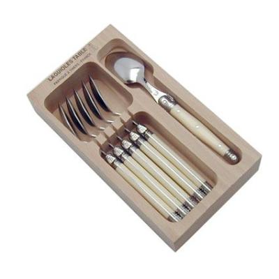 Andre Verdier Debutant Dessert Spoon Set/6 Ivory | 30x20x2cm