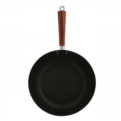 Davis & Waddell Lotus Rock Non Stick Stir Fry Wok Black/Natural 30cm