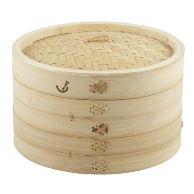 Davis & Waddell 2 Tier Bamboo Steamer Natural 26x26x16cm