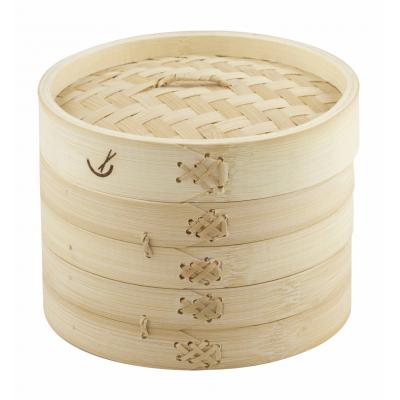 Davis & Waddell 2 Tier Bamboo Steamer Natural 17.5x17.5x15cm