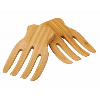 Davis & Waddell Bamboo Salad Hands Set/2 Natural 17x9.5x1.5cm