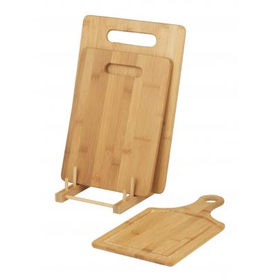 Davis & Waddell 3pc Bamboo Cutting/Chopping Board w/ Stand Kitchen Preparation