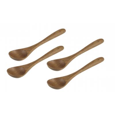 Davis & Waddell Taste Acacia Wood Dip Spoon Set/4 Natural 13.5x3x2cm