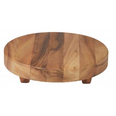 Davis & Waddell Taste Arden Acacia Wood Round Serving Stand Natural|33x33x7.5cm