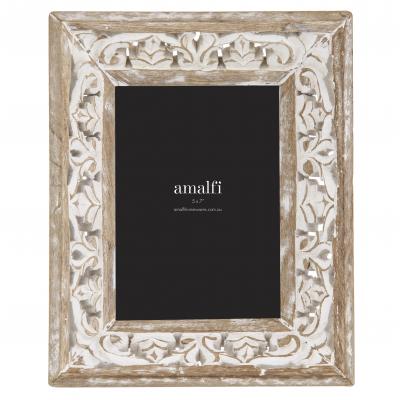 Amalfi Akshay 5x7 Photo Frame White Wash 22x5x28cm