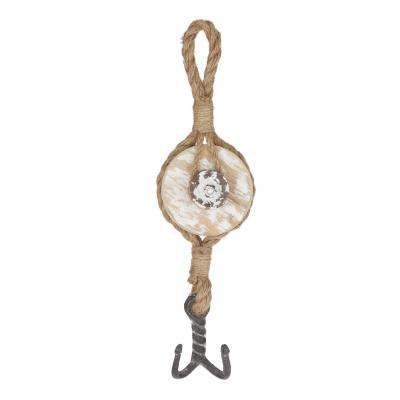 Amalfi Sailors Hook - White/Natural 10x41cm