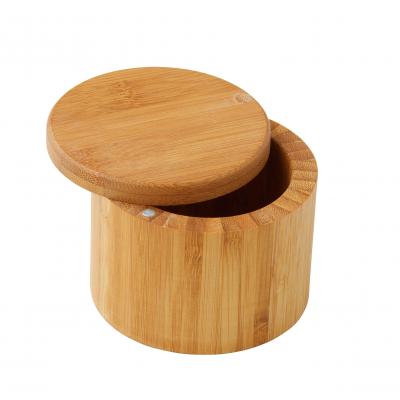 Masterpro Bamboo Round Salt Box