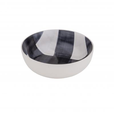 Academy Collins Serving Bowl Black/Ivory 26x26x9cm