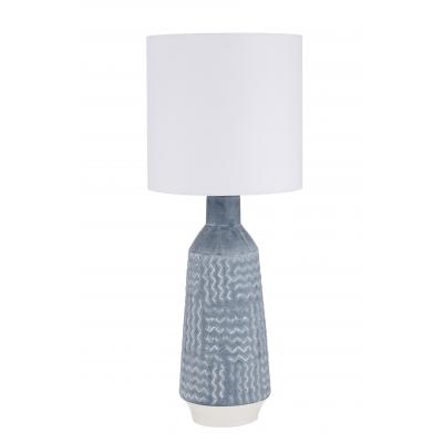 Amalfi Bronte Table Lamp 31x31x80.5cm | Blue Wash/Ivory 