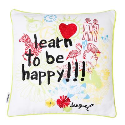 Bambury Desigual Square Cushion | Bolimania (Lettering)