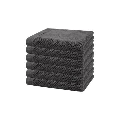 Bambury Angove 6pack Face Washer 33x33cm | Charcoal