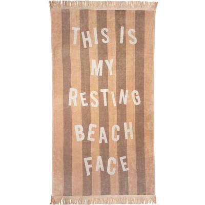 Bambury Jacquard Egyptian Cotton Beach Towel 86x160cm | Beach Face