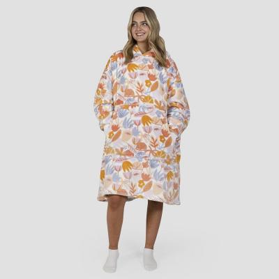 Bambury Hoodet Hooded Blanket | Flower Power