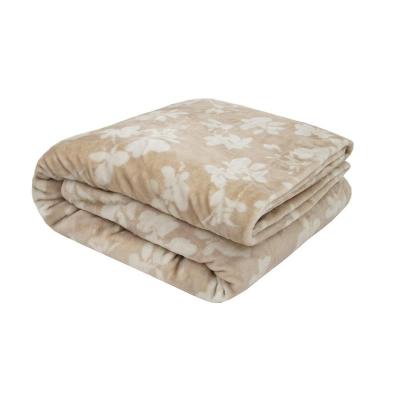 Bambury Lydia Ultraplush Blanket | Double/Queen | Latte