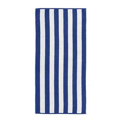 Bambury Cabana Stripe Beach Towel 75 x 150cm | Blue