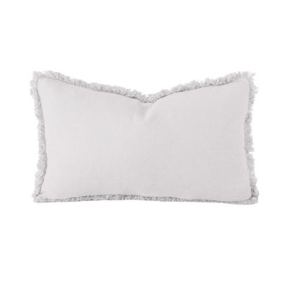 Bambury Linen Cushion 30x60cm Silver