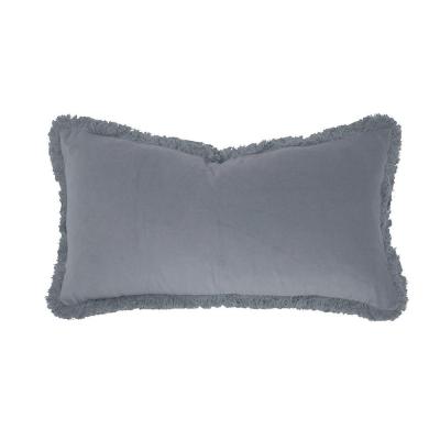 Bambury Velvet Cushion Filled 30x60cm | Steel Blue