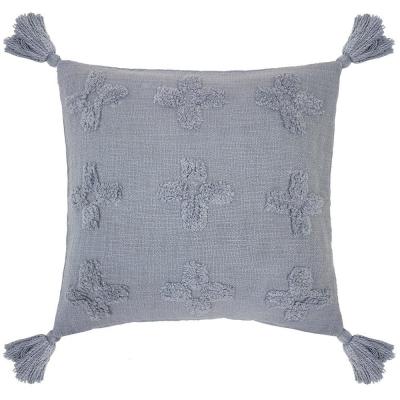 Bambury Ada Cushion 45 x 45cm Steel Blue