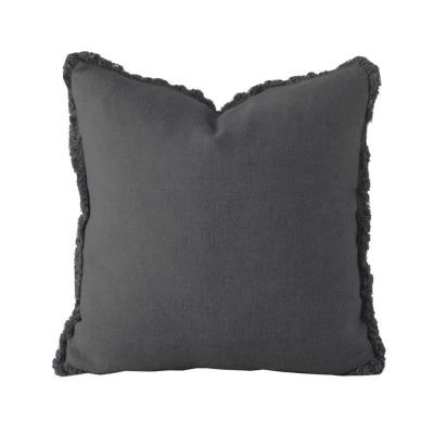 Bambury Linen Cushion 50x50cm Charcoal