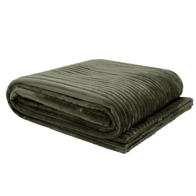 Bambury Channel Throw 130x150cm | Olive