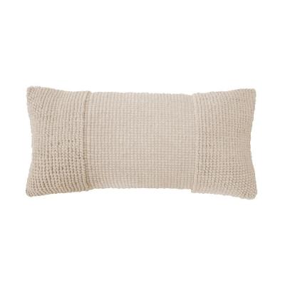 Bambury Rhodes Rectangle Cushion 30x70cm | Pearl