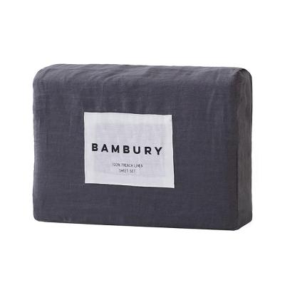 Bambury Linen Sheet Set Charcoal | Queen
