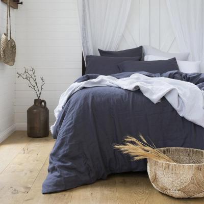 Bambury King Linen Quilt Cover Set | Charcoal