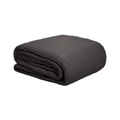 Bambury Single Waffle Weave Blanket | Charcoal