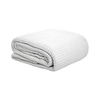 Bambury Single Waffle Weave Blanket | White