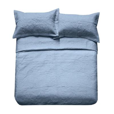 Bambury Paisley Coverlet Set Queen/King | Blue
