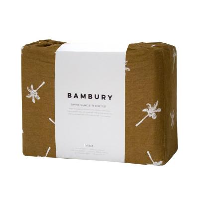 Bambury Cocos Flannelette Sheet Set Tobacco | Single