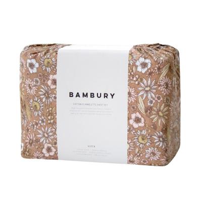 Bambury Marguerite Flannelette Sheet Set Bisque | Single 