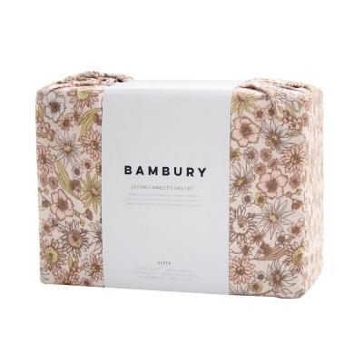 Bambury Marguerite Flannelette Sheet Set Rosewater | Single 
