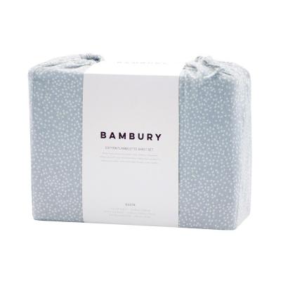 Bambury Spots Flannelette Sheet Set Blue | Single