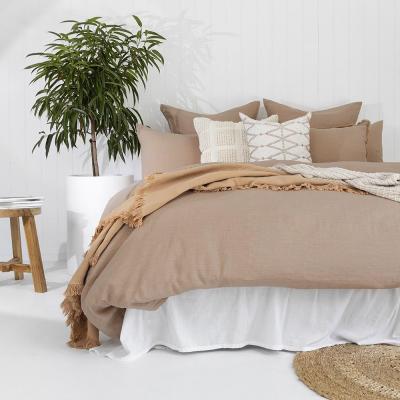 Bambury Queen Linen Quilt Cover Set | Tea Rose