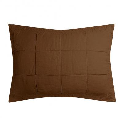 Bambury Linen Quilted Pillow Sham Hazel