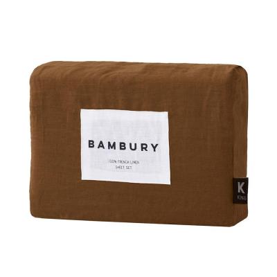 Bambury Linen Sheet Set Hazel | King