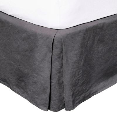 Bambury Queen Linen Valance Charcoal