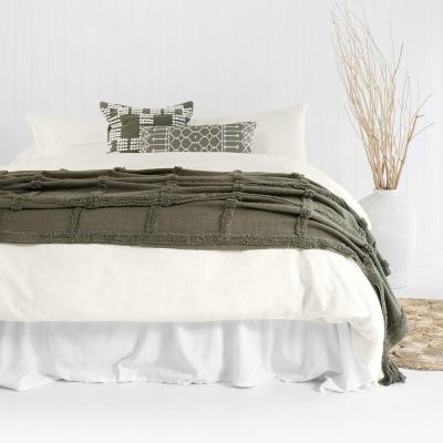 Bambury Single Temple Organic Cotton Quilt Cover Set Ivory