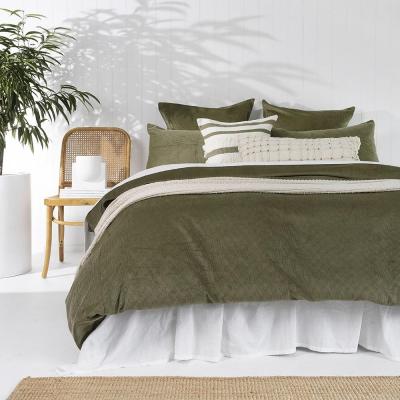 Bambury King Quilt Cover Set Sloane | Olive