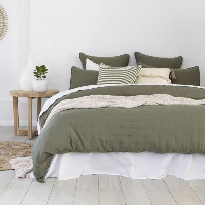 Bambury Single Quilt Cover Set Willare Moss