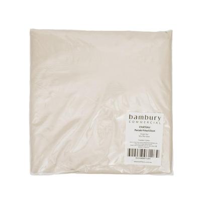 Bambury Single Chateau Fitted Sheet | Mocha