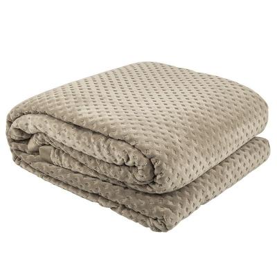Bambury Single Hotel Deluxe Polar Fleece Blanket | Taupe