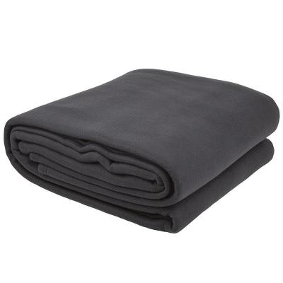 Bambury King Villa Polar Fleece Blanket | Charcoal
