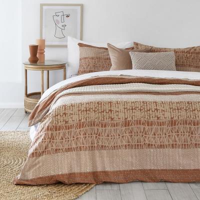 Bambury Single Darlington Terracotta Quilt Cover Set