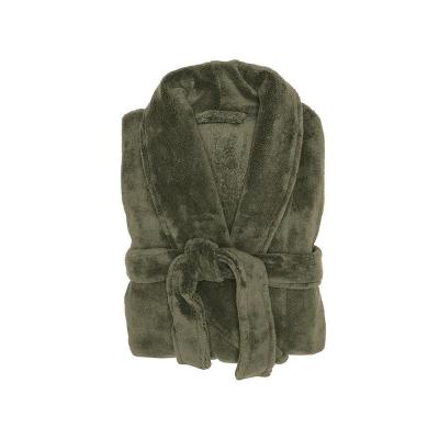 Bambury L/XL Microplush Robe Olive